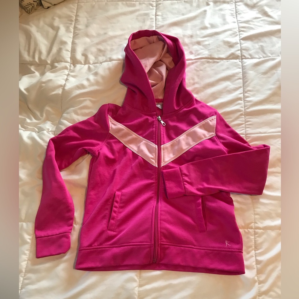 Pink danskin jacket size 14/16 F